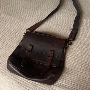 Leather Satchel Messenger Bag
